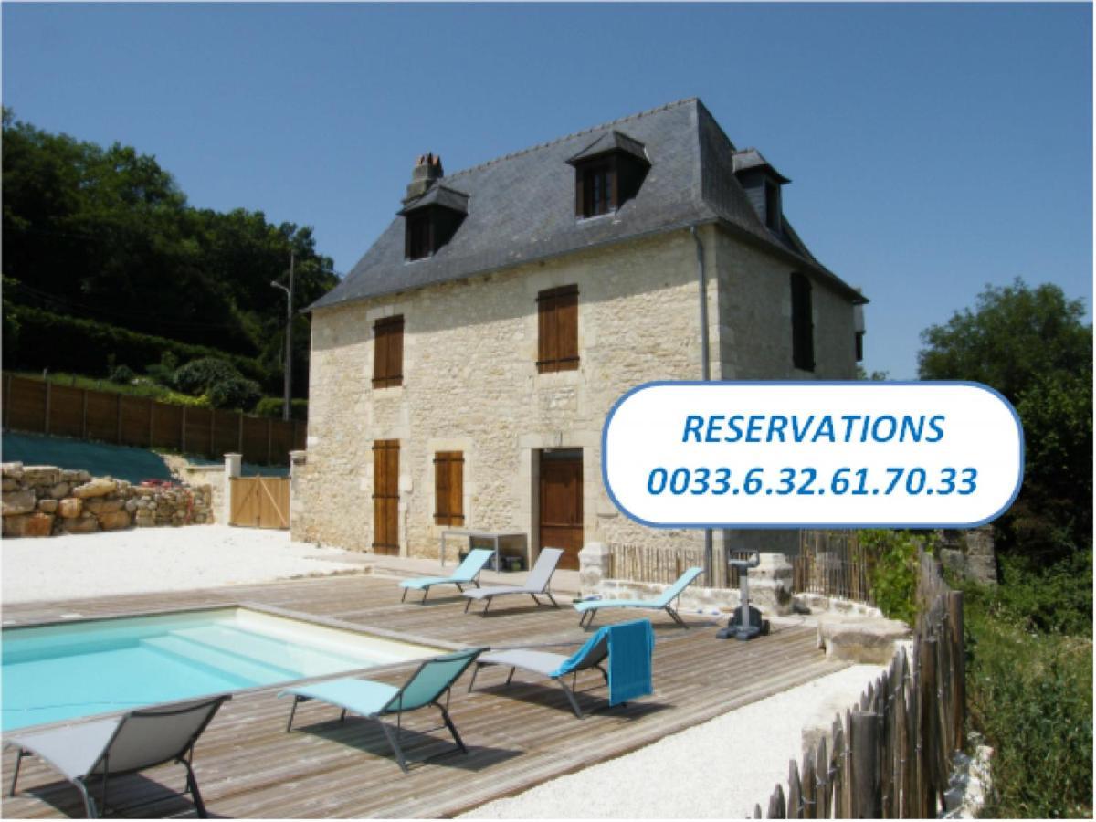 Lou Chastel, Demeure Perigourdine Climatisee Avec Piscine Privee Et Chauffee La Bachellerie Exterior foto